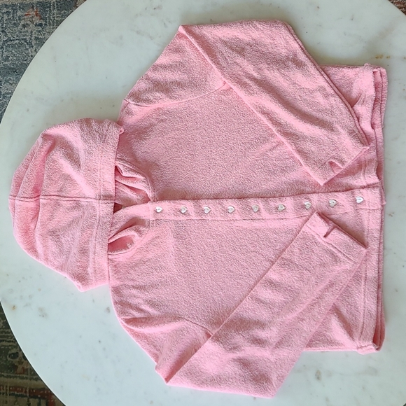 LoveShackFancy Pink Grace Leroy Hooded Cardigan - Picture 2 of 7